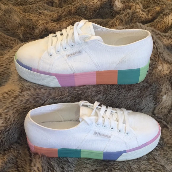 superga color block platform